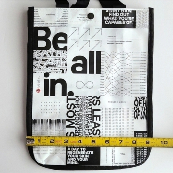 Lululemon 5 Reusable Collectible Carryall Totes White Red Beige Burgundy Olympic - Picture 16 of 16